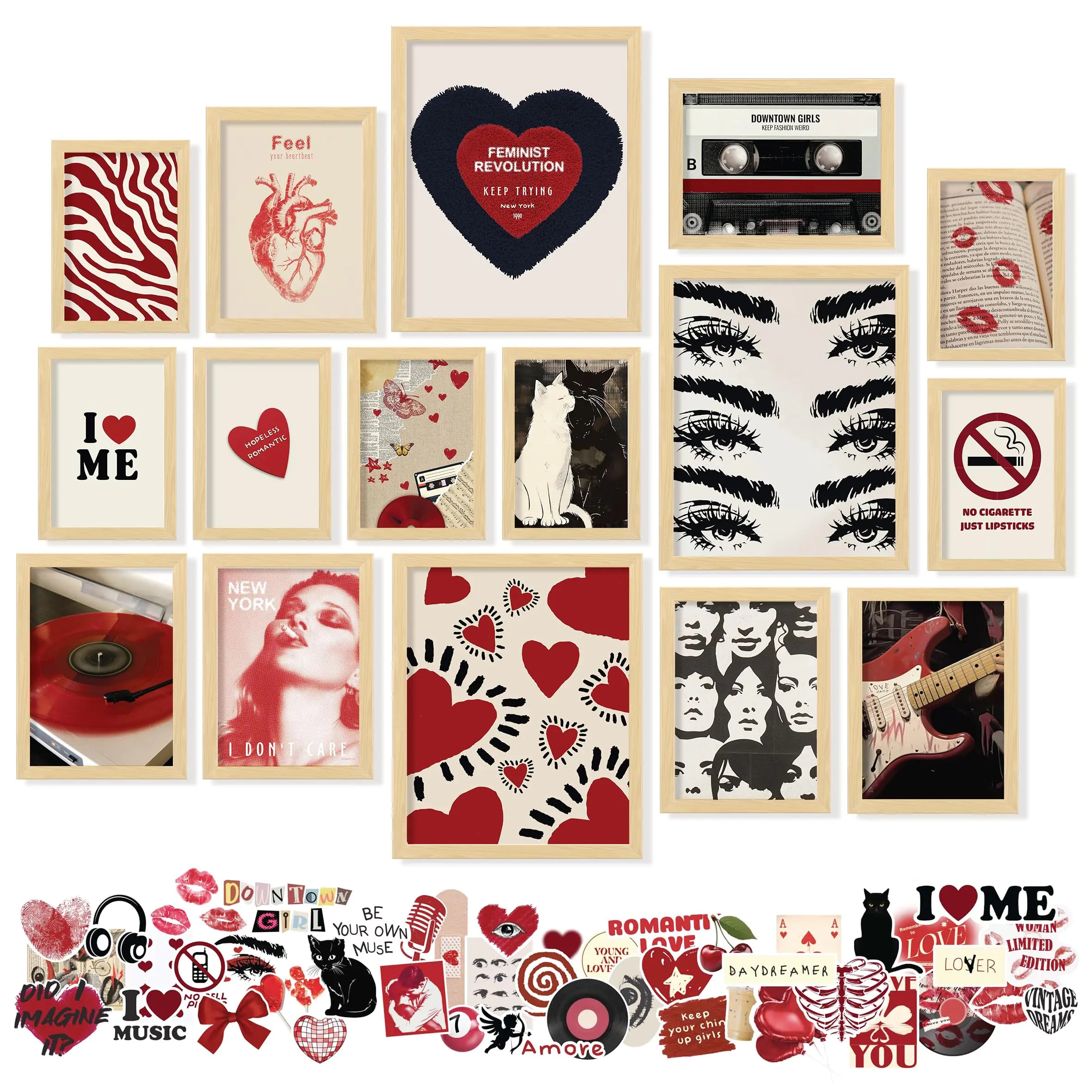 Heart Wall Collage Posters