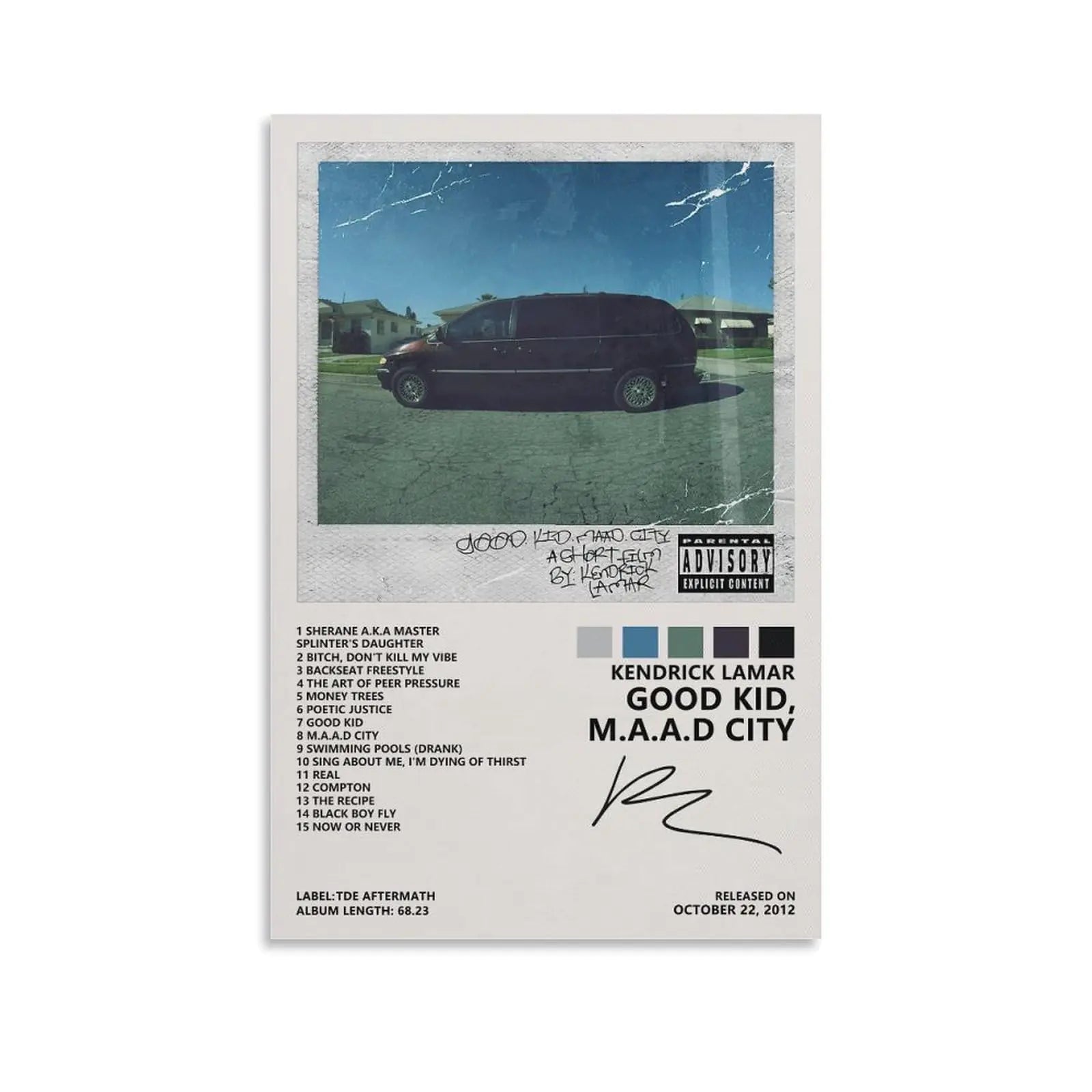 Kendrick M.A.A.d City Poster