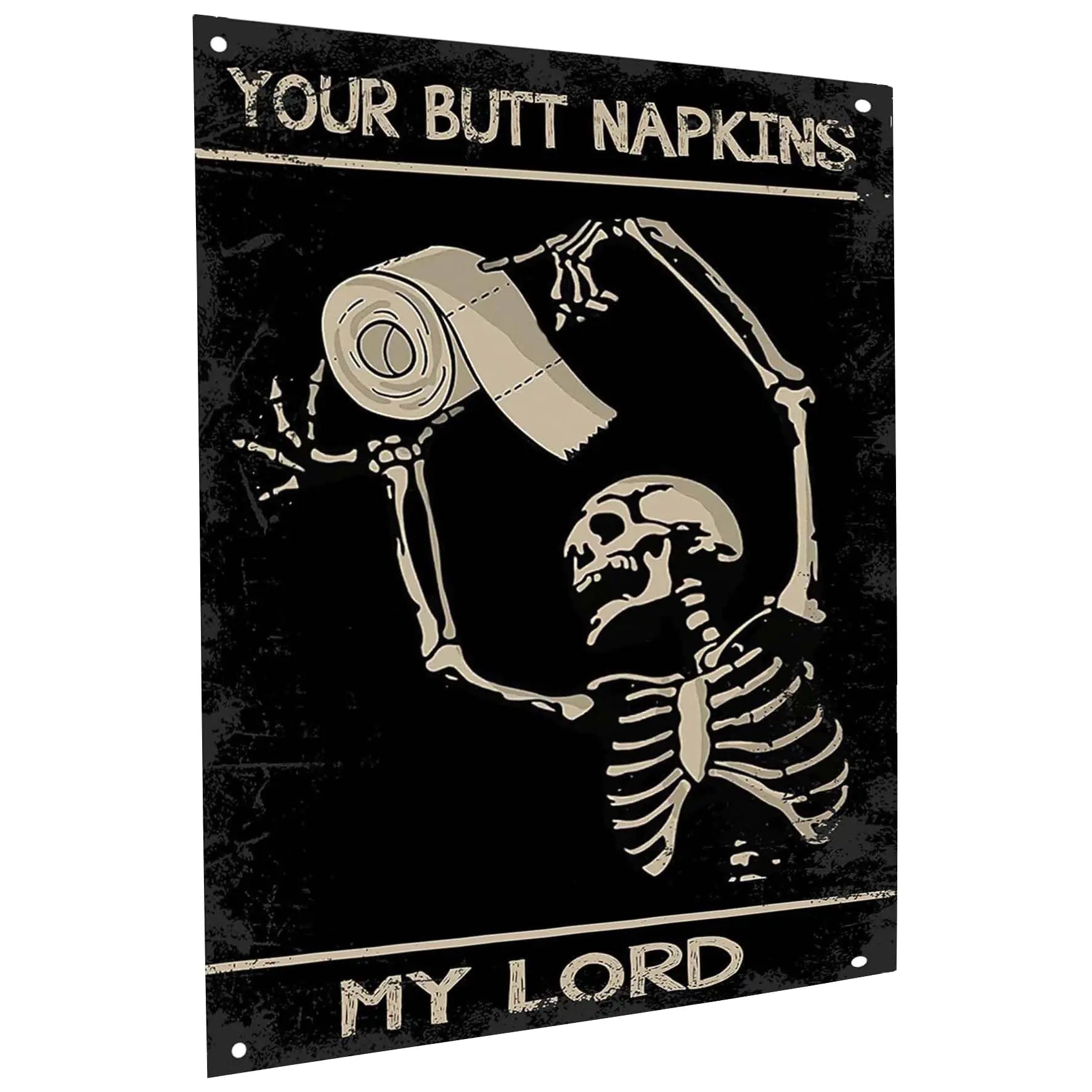 Skeleton Bathroom Sign
