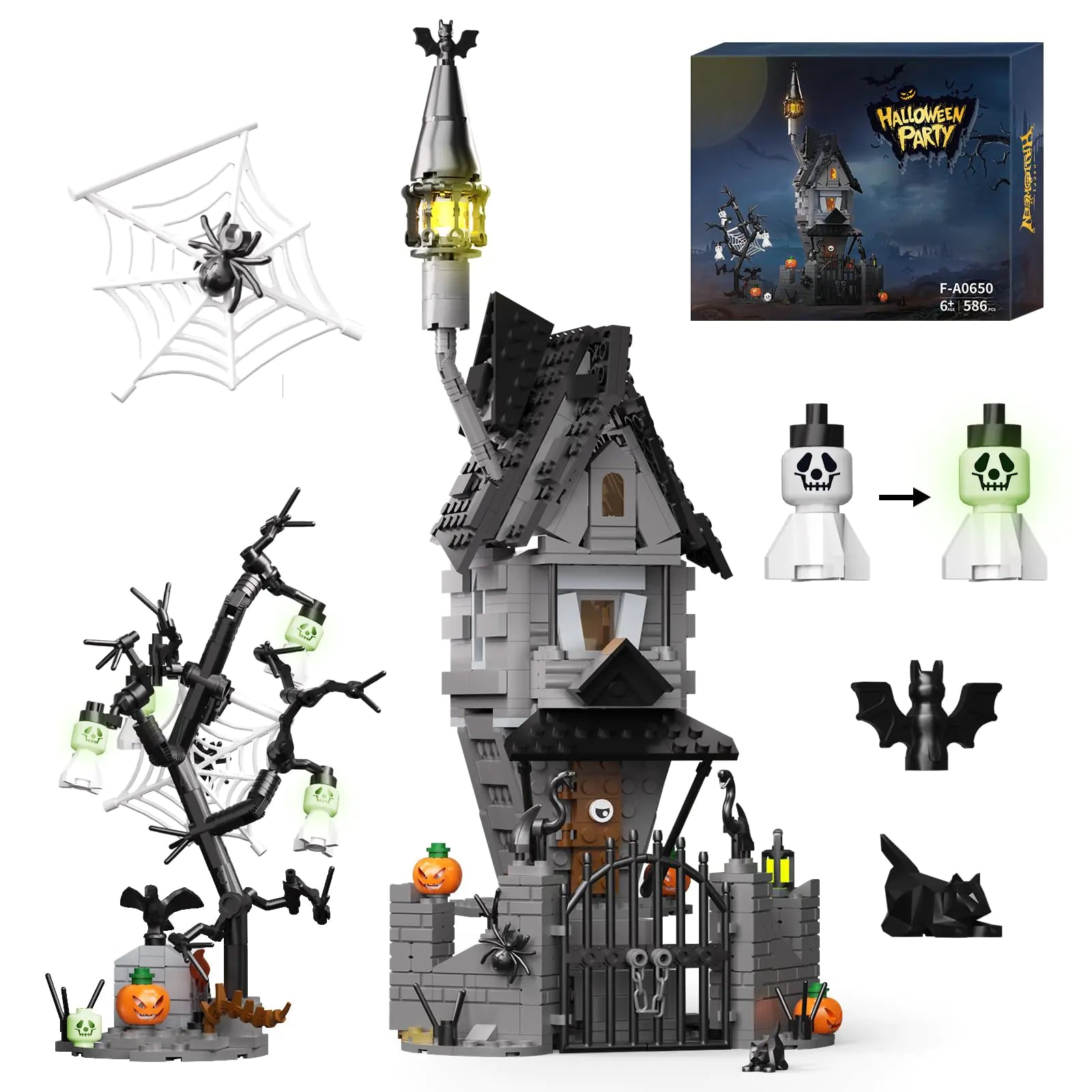 Night Before Christmas Haunted House Building Set