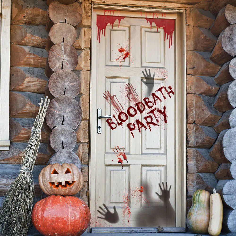 Halloween Bloody Handprint Sticker