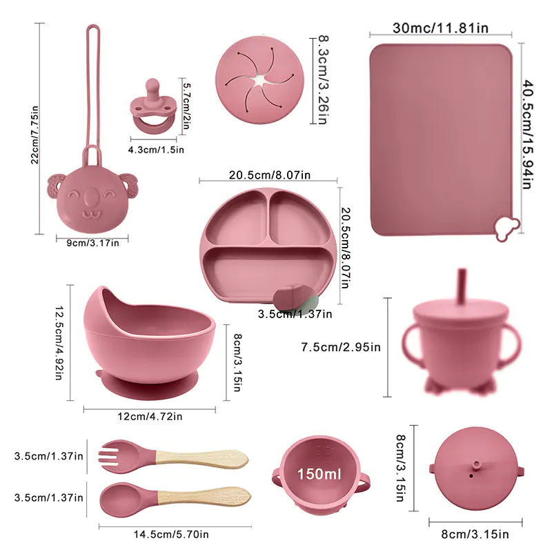 Silicone Baby Feeding Set