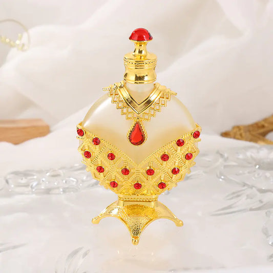 Gold Jeweled Perfume Bottle