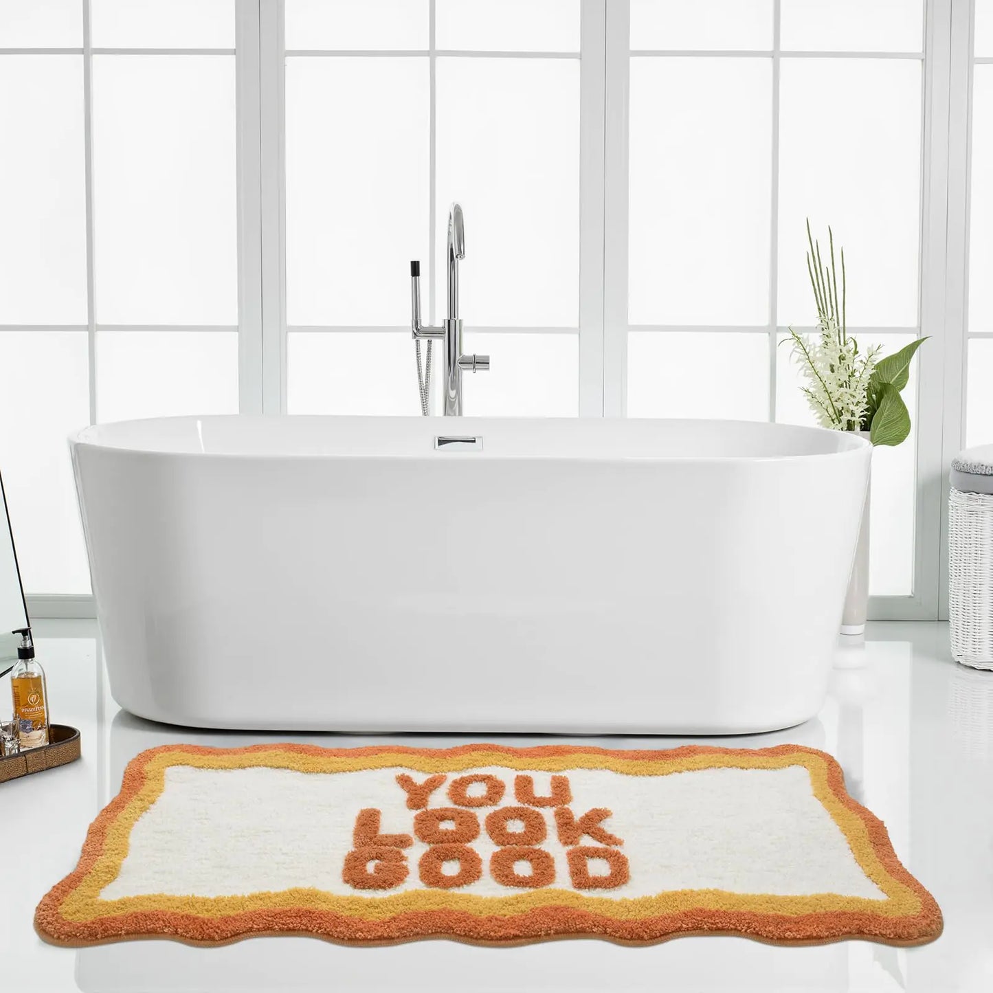 "You Look Good" Bathroom Rug
