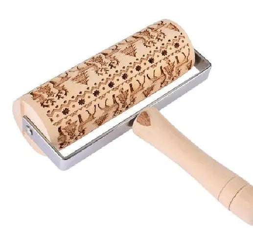 Christmas Print Rolling Pin